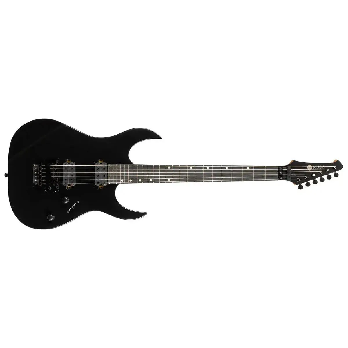 Spira S-420 BK Metallic Black Solid Body Stratocaster Electric Guitar - Image 4