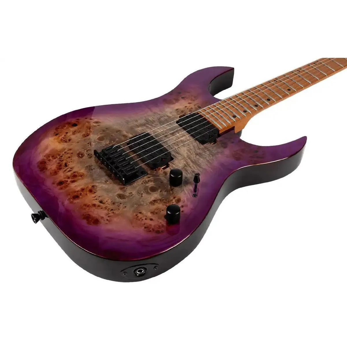 Spira S-450 TPP Transparent Purple Solid Body Stratocaster Electric Guitar - Image 3