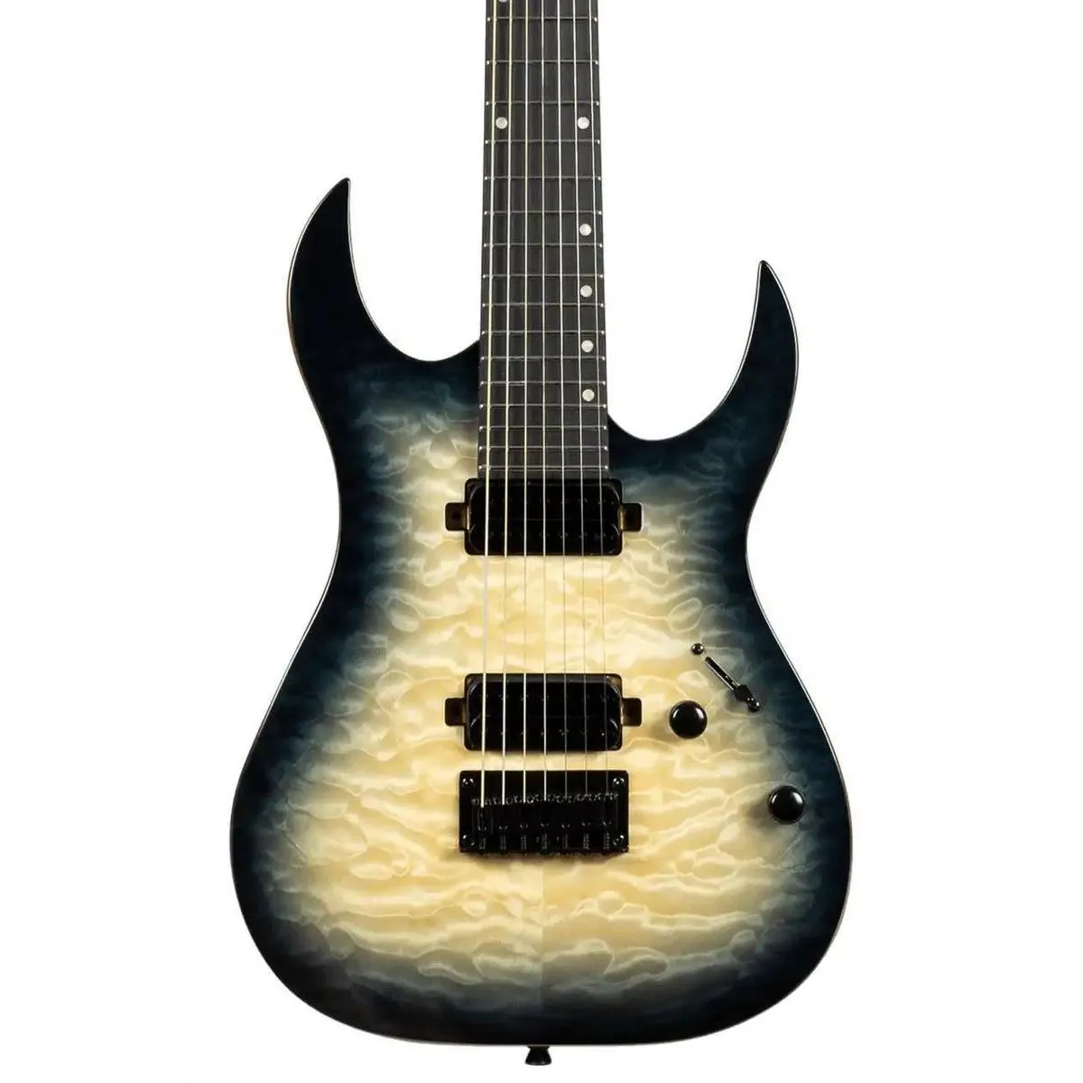 Spira S-507 QGY E Transparent Grey Solid Body 7-String Stratocaster Electric Guitar