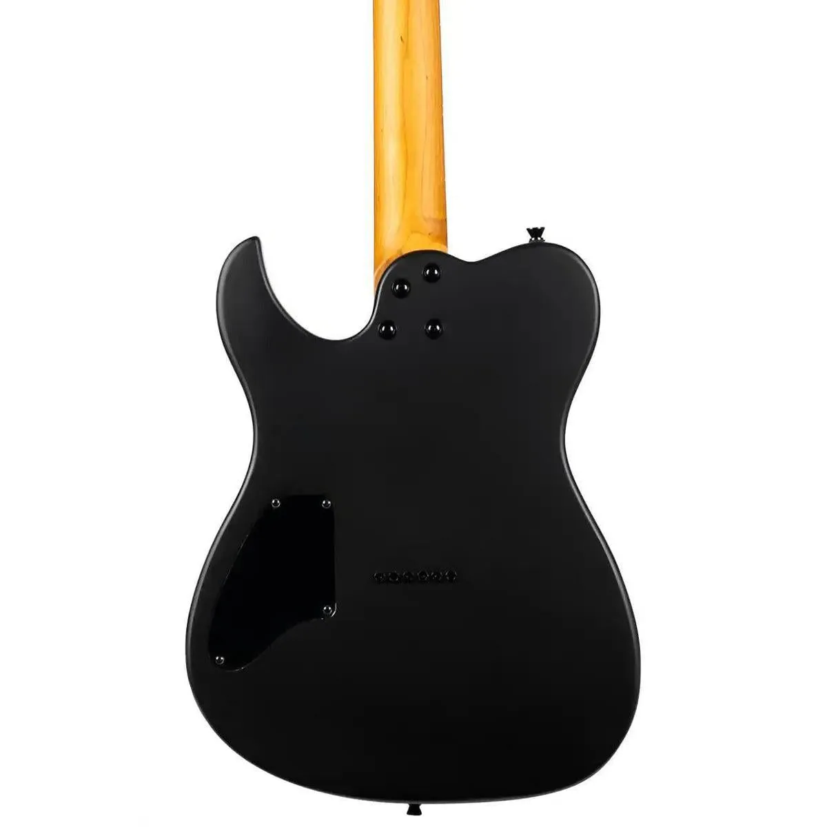 Spira T-400 MBK Satin Black Solid Body Telecaster Electric Guitar - Image 2