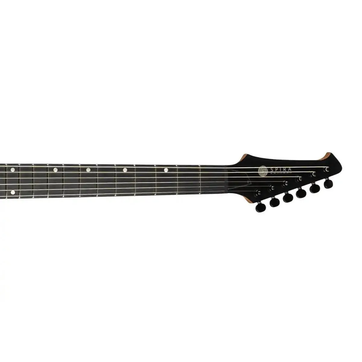 Spira T-400 MBK Satin Black Solid Body Telecaster Electric Guitar - Image 5