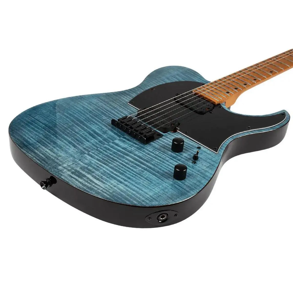 Spira T-450 TDB Transparent Blue Solid Body Telecaster Electric Guitar - Image 3