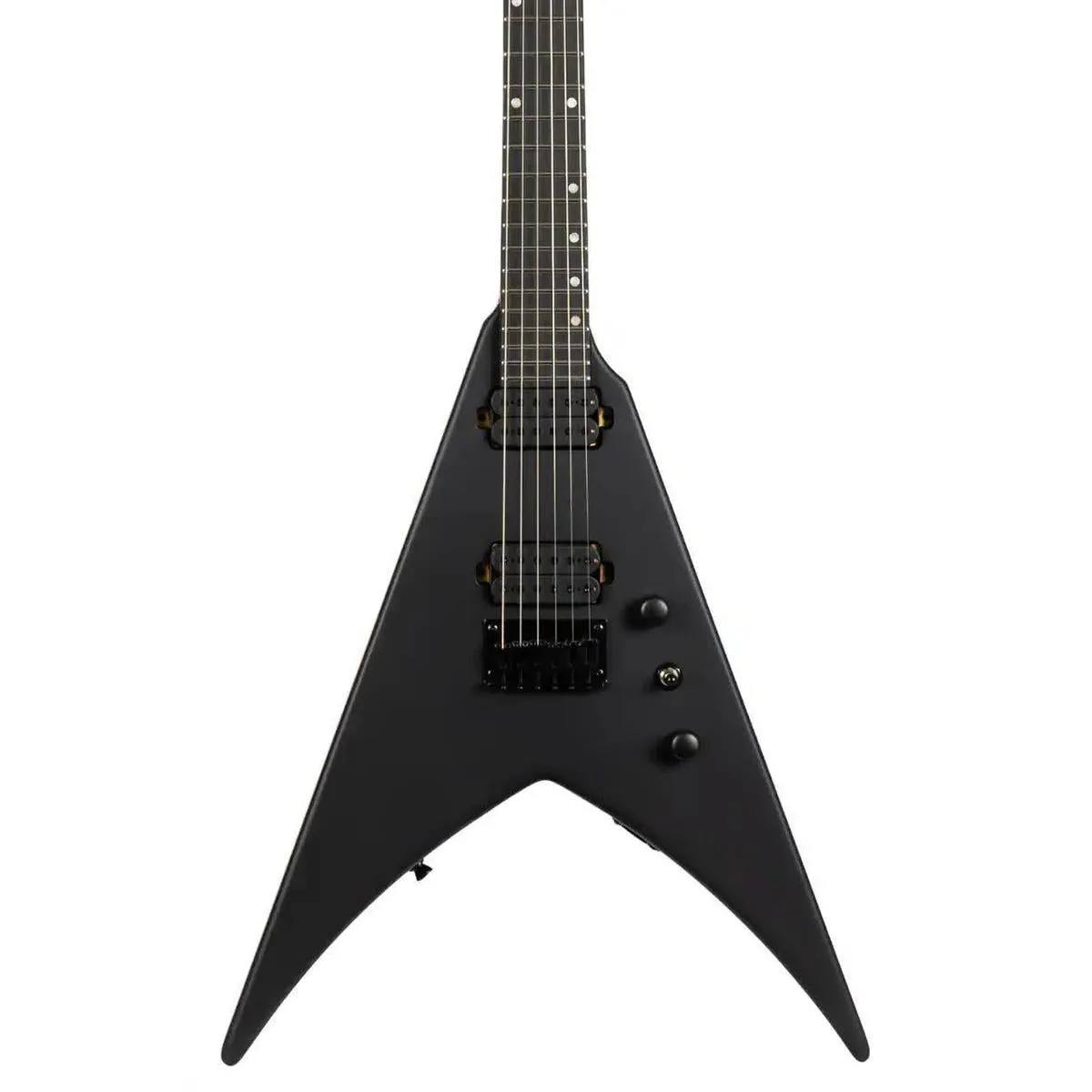 Spira V-400 MBK Satin Black Solid Body Flying V Electric Guitar