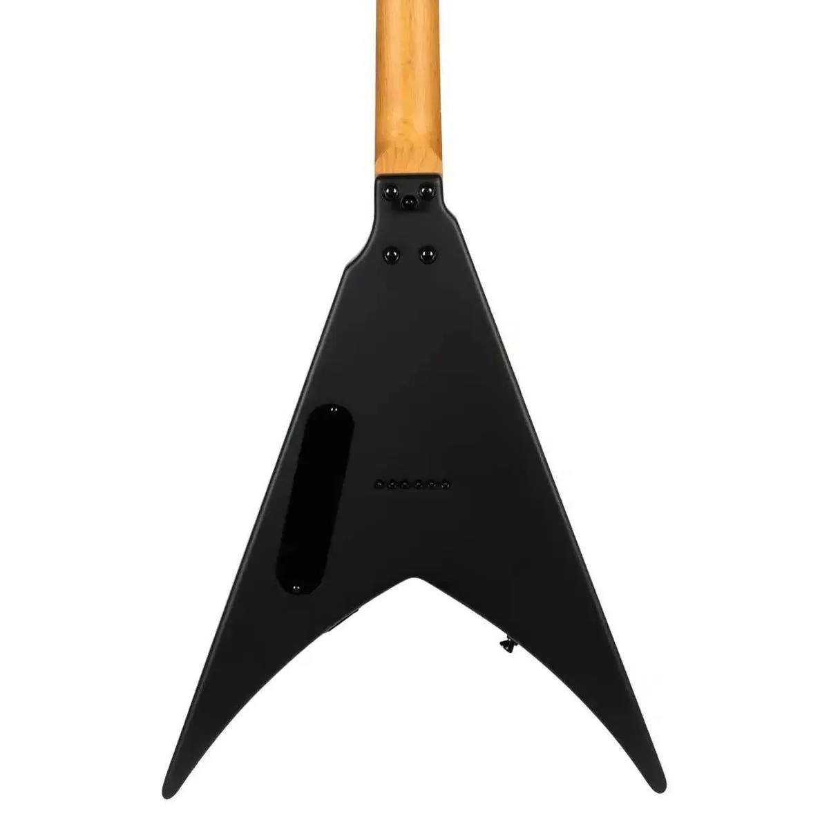 Spira V-400 MBK Satin Black Solid Body Flying V Electric Guitar - Image 2