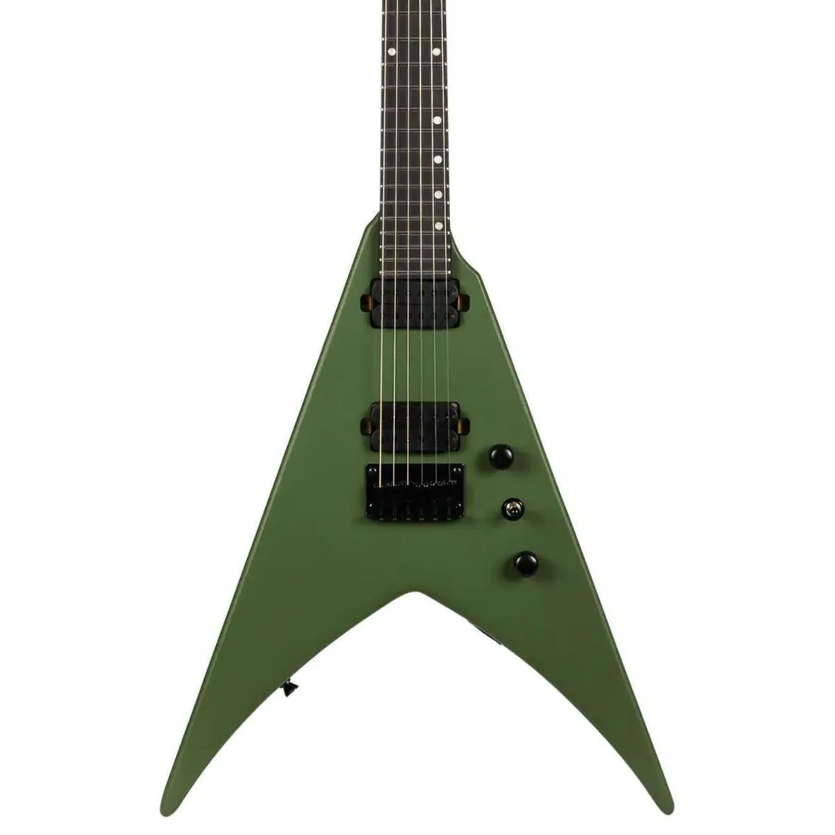 Spira V-400 MGR Satin Green Solid Body Flying V Electric Guitar