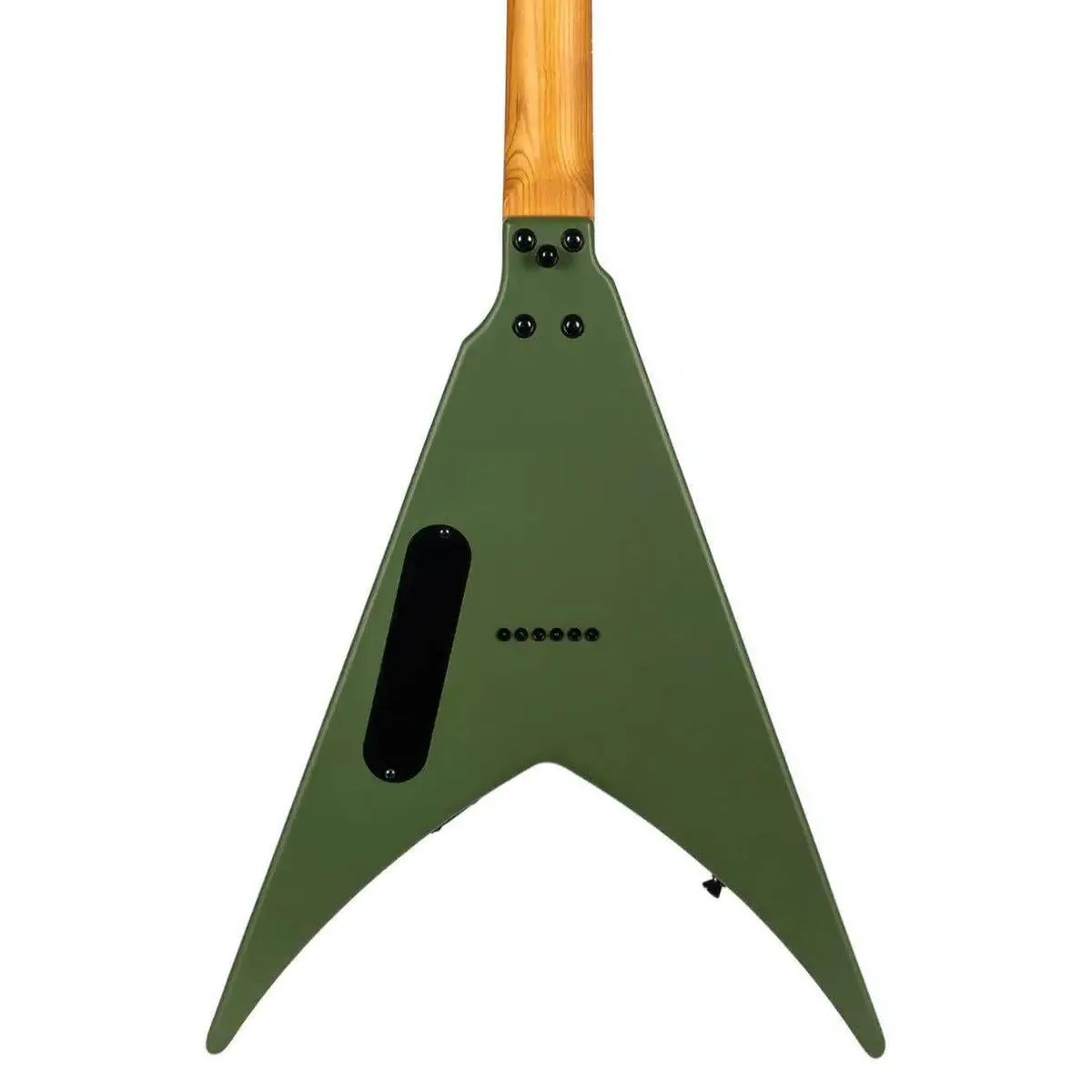 Spira V-400 MGR Satin Green Solid Body Flying V Electric Guitar - Image 2