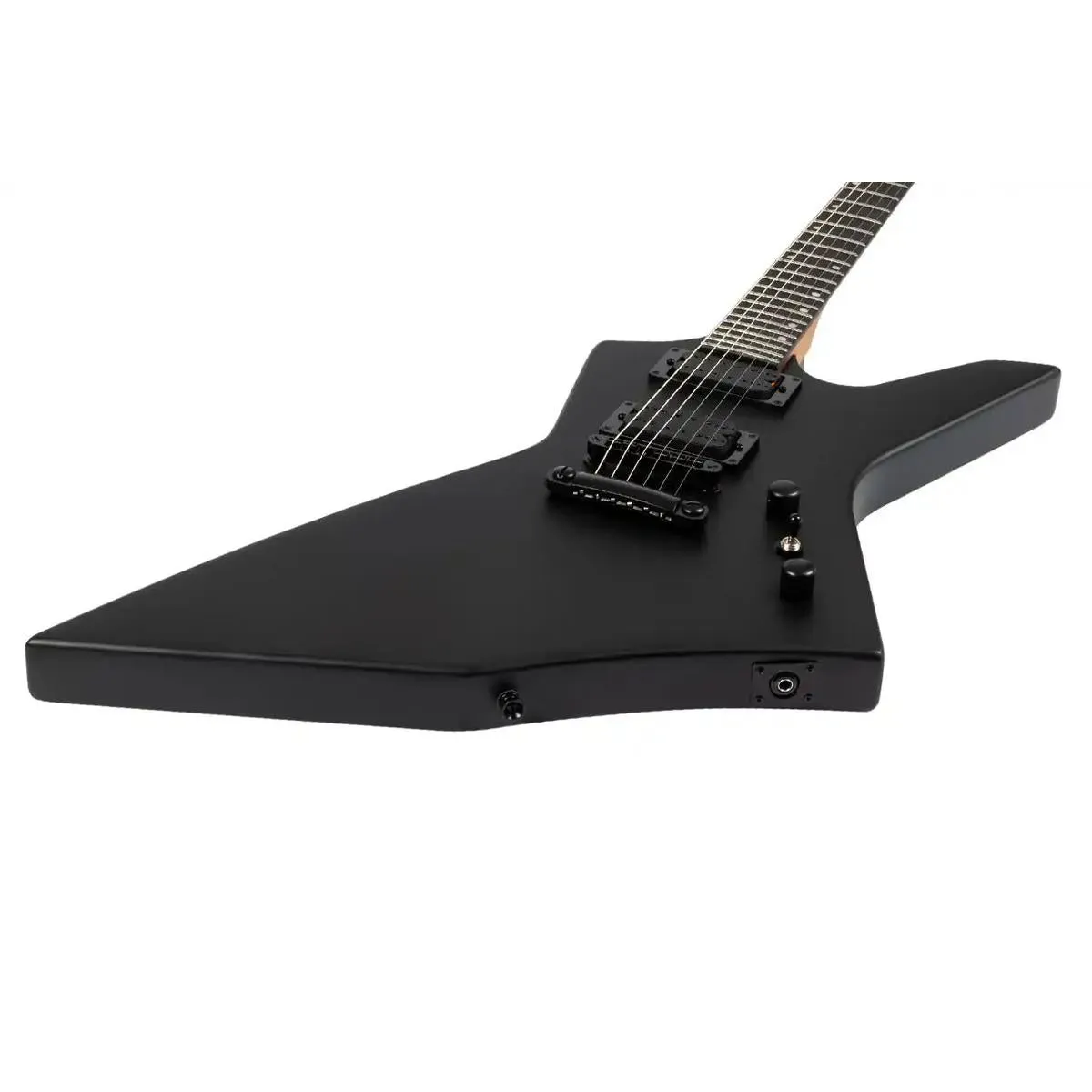 Spira X-400 MBK Satin Black Solid Body Offset Electric Guitar - Image 3