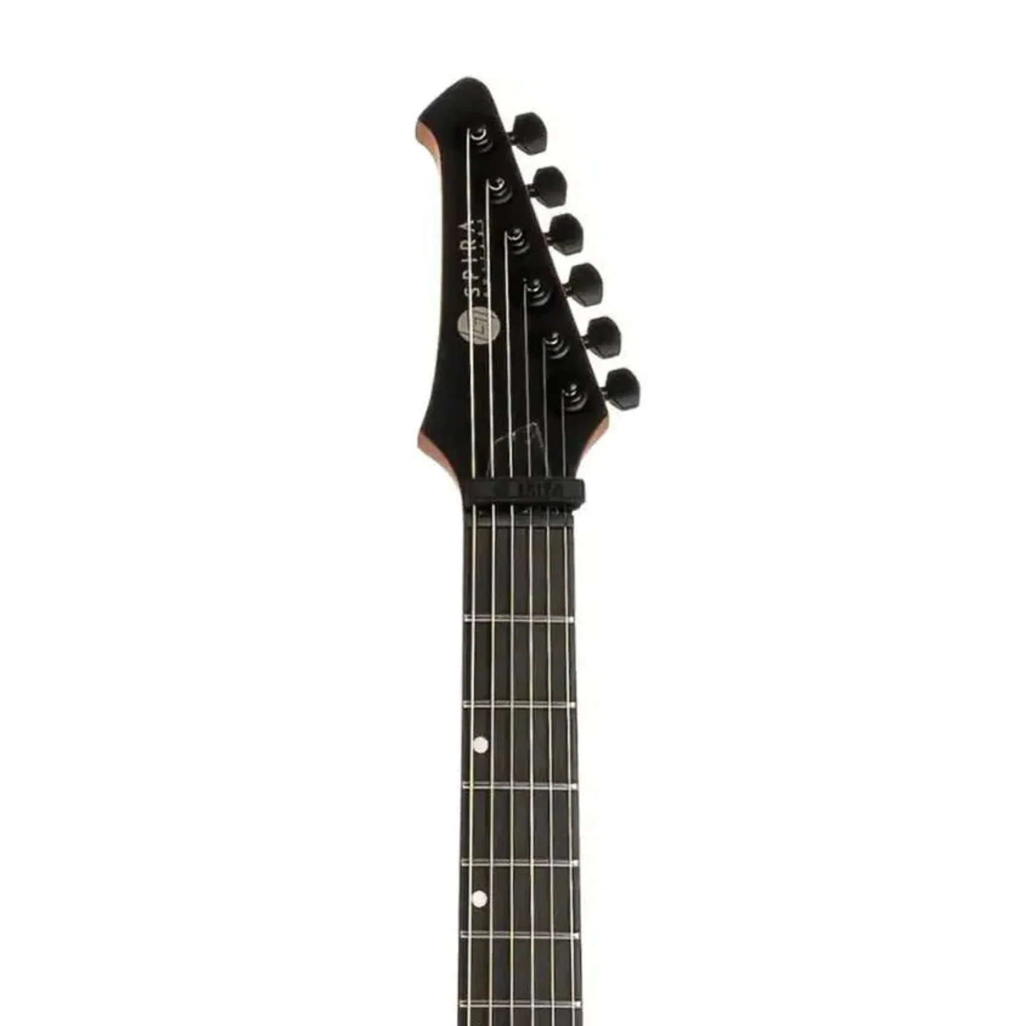 Spira X-400 MBK Satin Black Solid Body Offset Electric Guitar - Image 5
