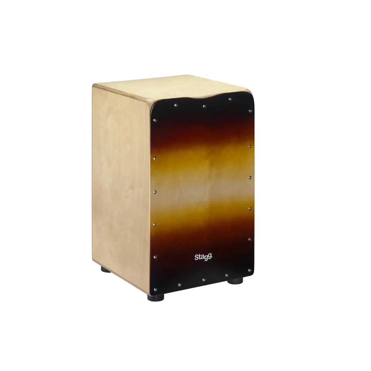 Stagg CAJ-50M-SB Standard-Sized Birch Cajón - Sunburst Front Board Finish
