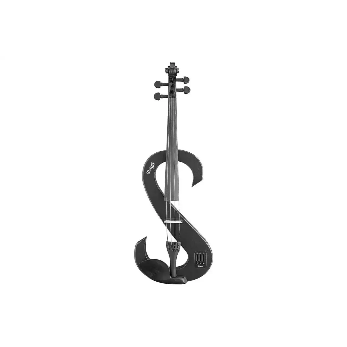 Stagg EVA-4/4-BK Black 4/4 S-Shaped Electric Viola