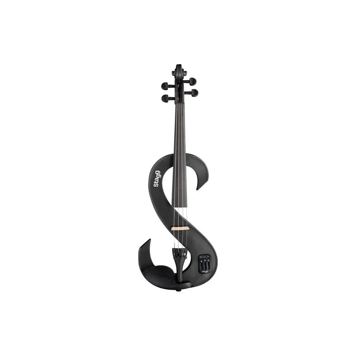 Stagg EVN-4/4-MBK Metallic Black 4/4 S-Shaped Electric Violin Set