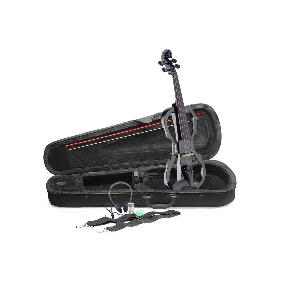 Stagg EVN-X-4/4-BK Black 4/4 Electric Violin Set - Image 2