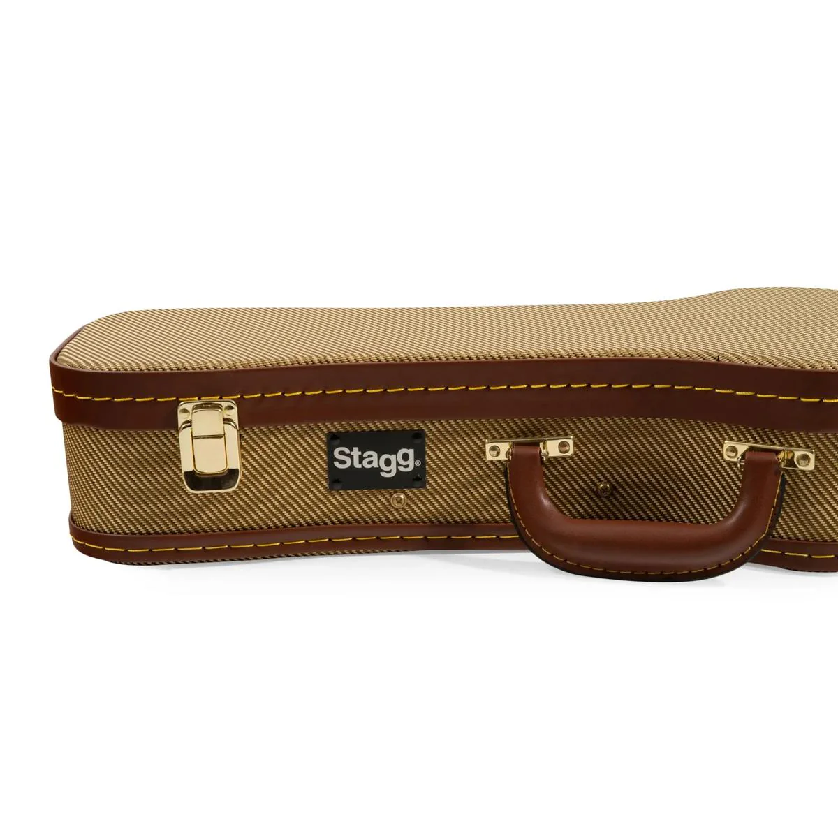 Stagg GCX-UKB GD Vintage Gold Hardshell Ukulele Case - BARITONE - Image 3