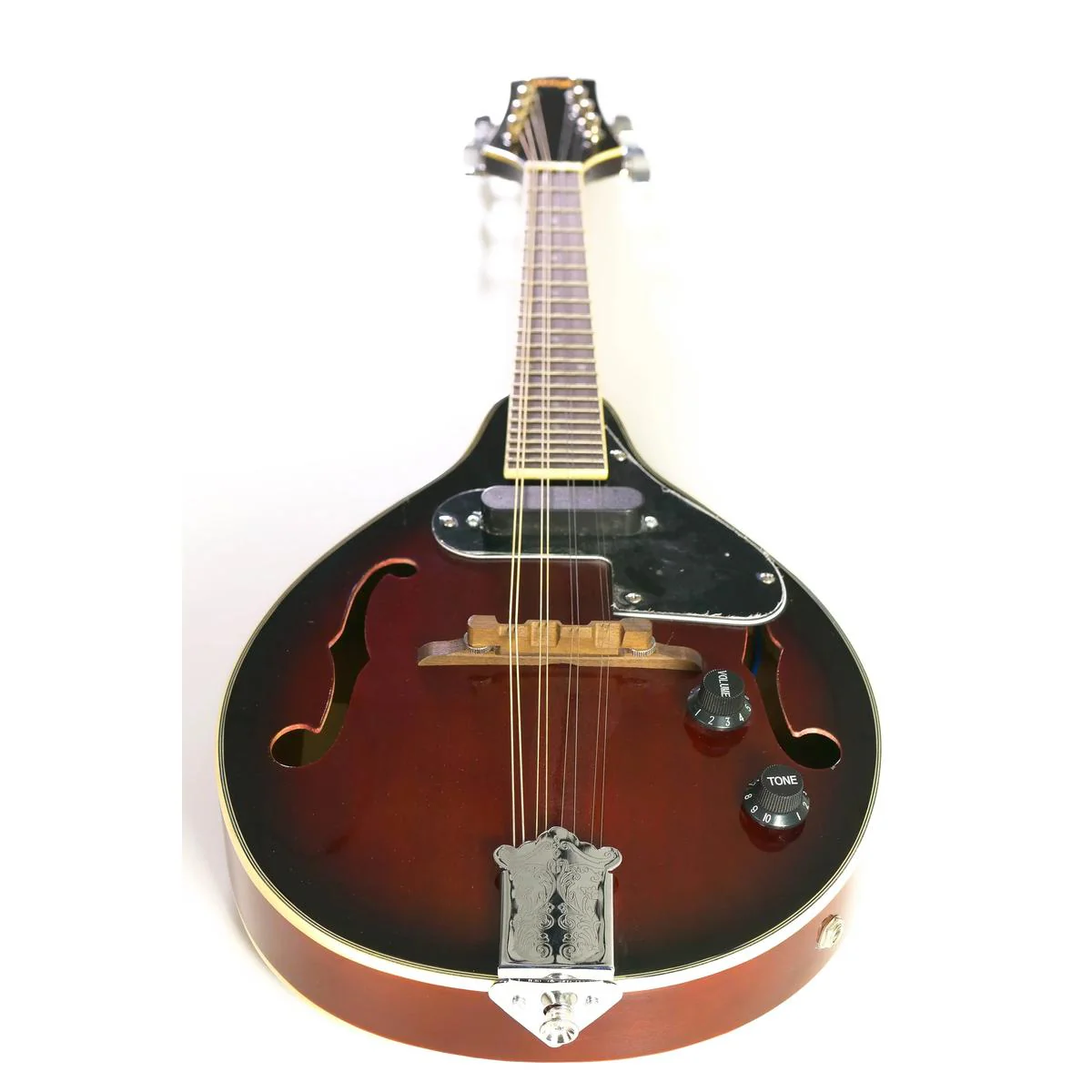 Stagg M50-E A-Style Bluegrass Electric Mandolin Redburst "BROOKE" - Image 4