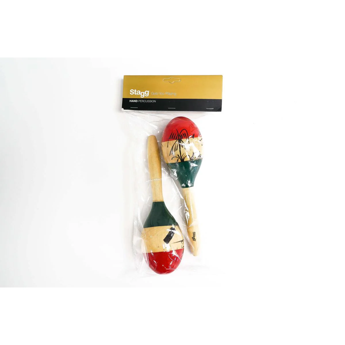 Stagg MRW-26M Wood Oval Maracas - Mexican Finish