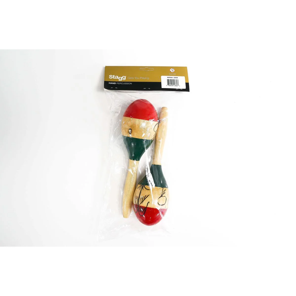 Stagg MRW-26M Wood Oval Maracas - Mexican Finish - Image 2