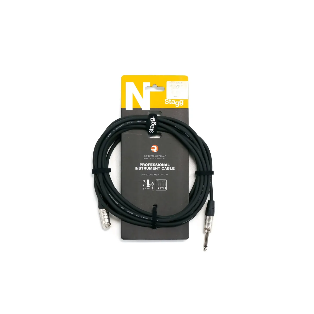 Stagg NGC6PLR N-Series 1/4 Inch Instrument Cable - 20 Feet