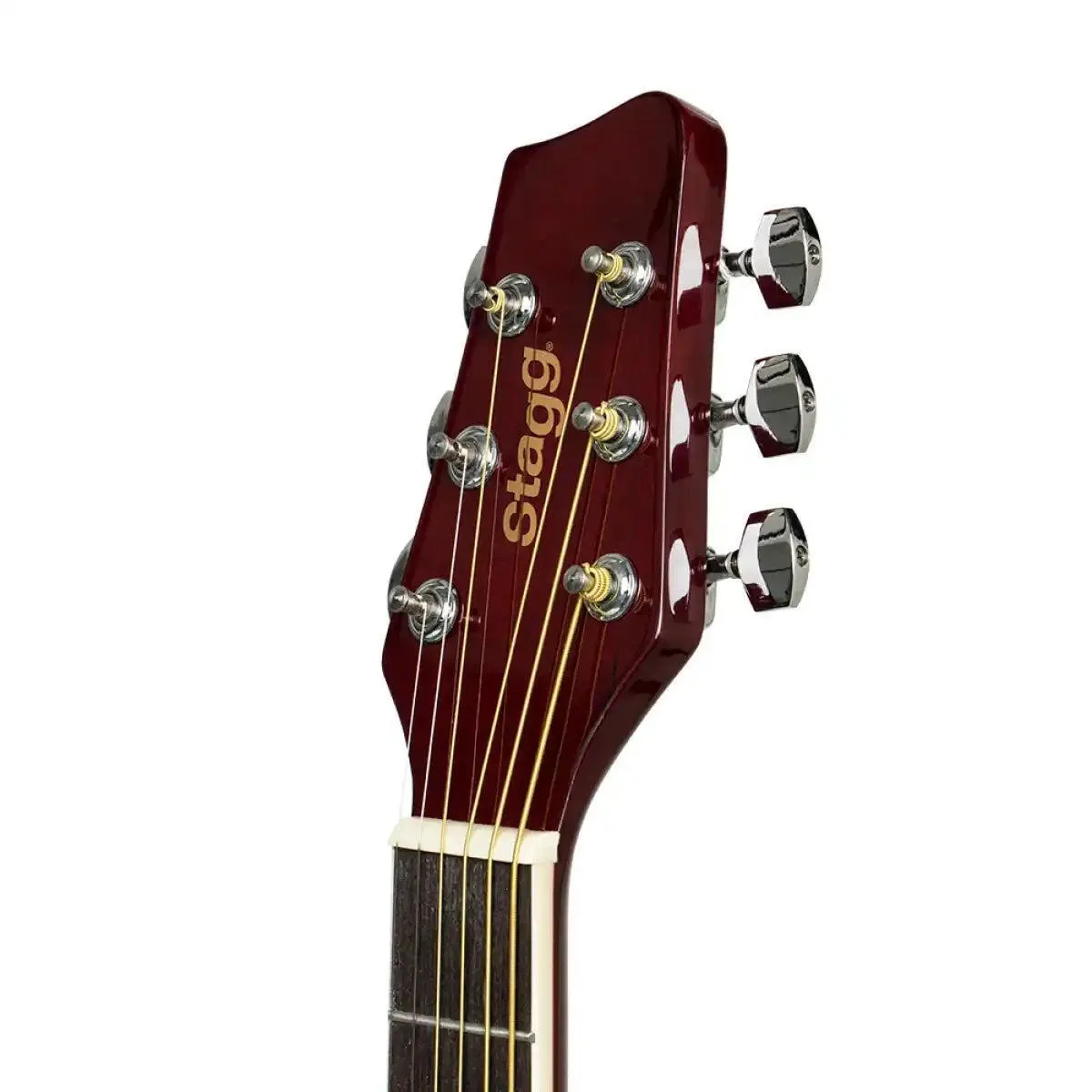 Stagg SA20D 3/4 Dreadnought Acoustic Guitar - Natural Left-Handed - Image 6