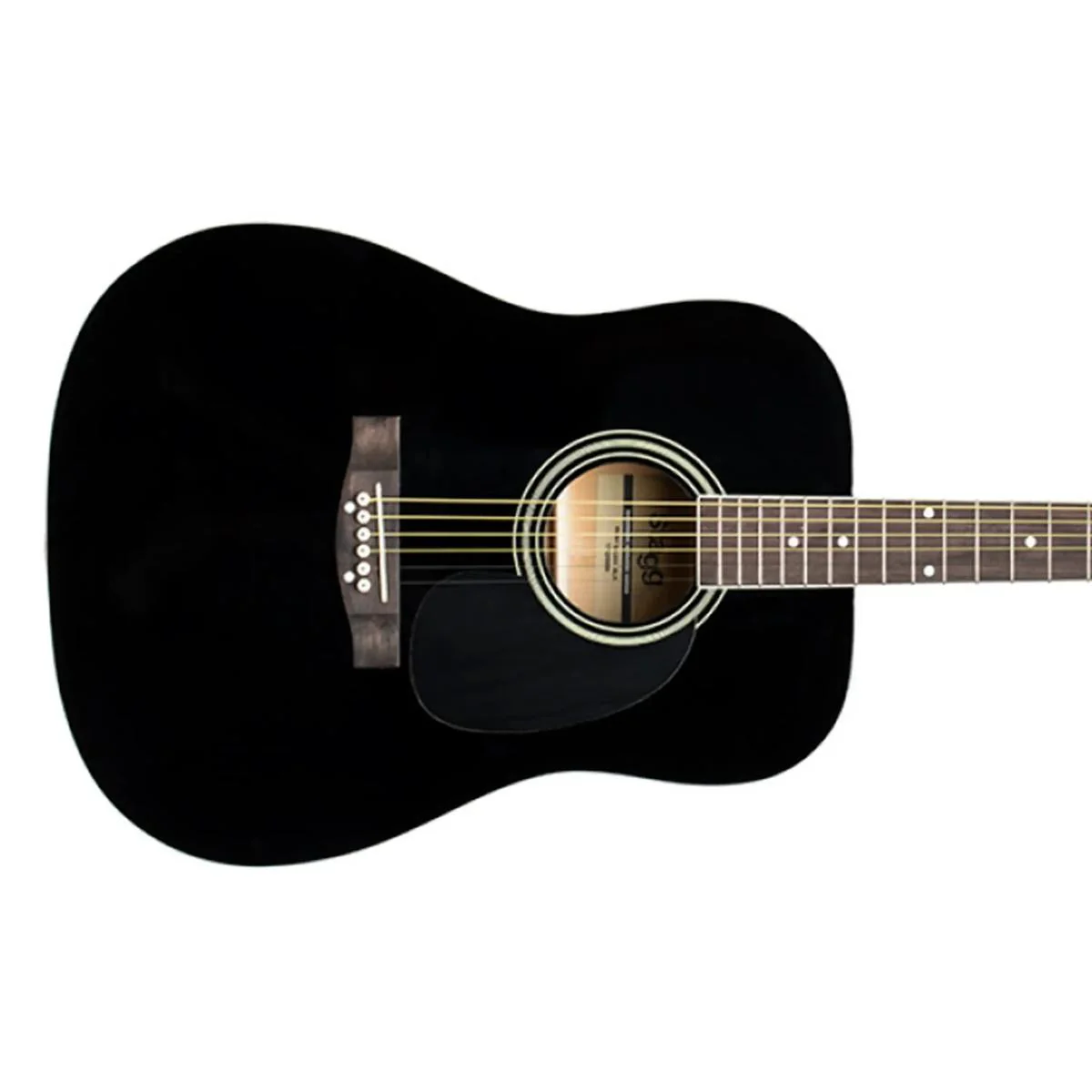 Stagg SA20D Dreadnought Acoustic Guitar - Black