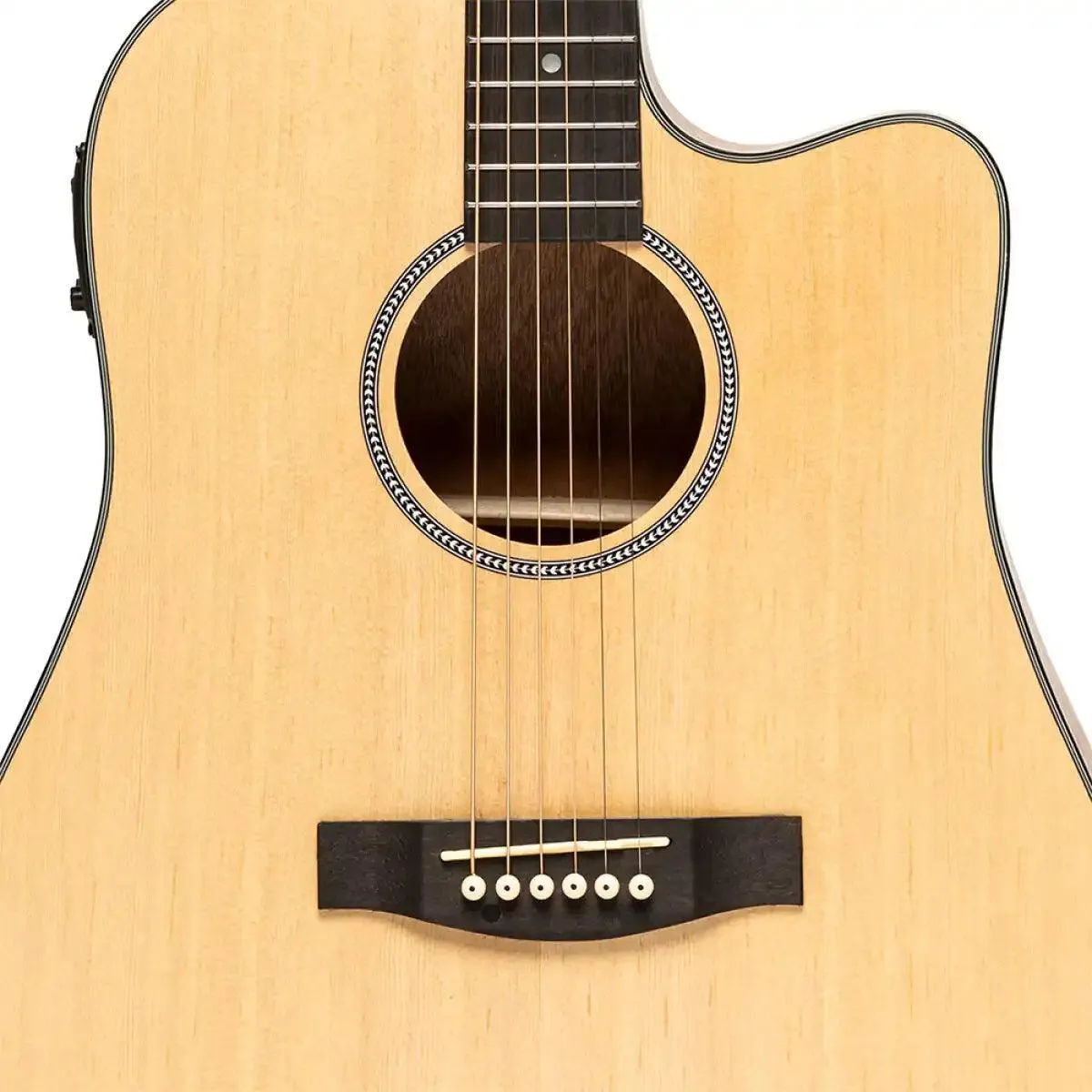 Stagg SA25 DCE Acoustic-Electric Dreadnought Guitar - Image 5