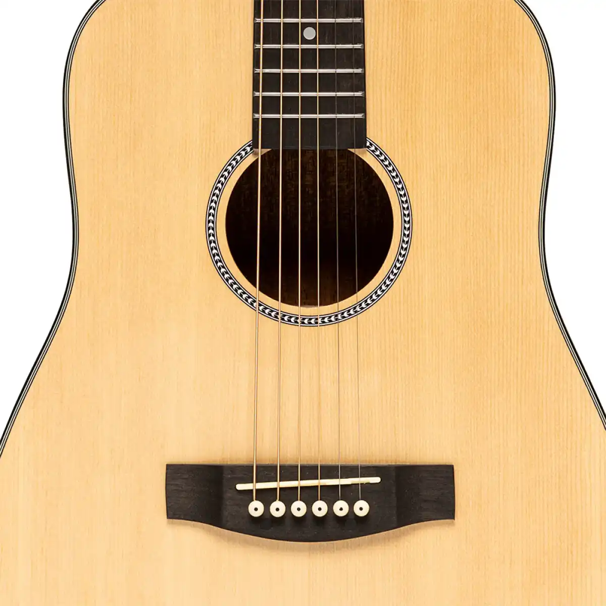Stagg SA25 SPRU TRAV Acoustic Dreadnought Travel Guitar - Image 5