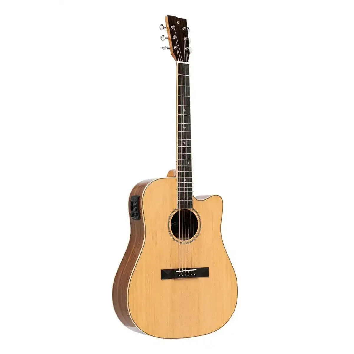 Stagg SA45 DCE-AC Dreadnought Acoustic-Electric Guitar - Image 3