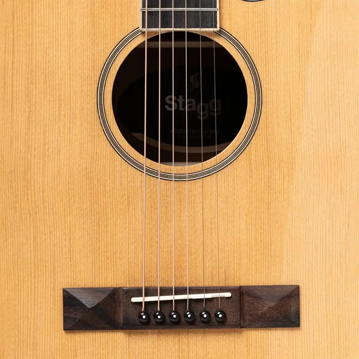 Stagg SA45 DCE-LW Series 45 Dreadnought Acoustic-Electric Guitar - Image 5