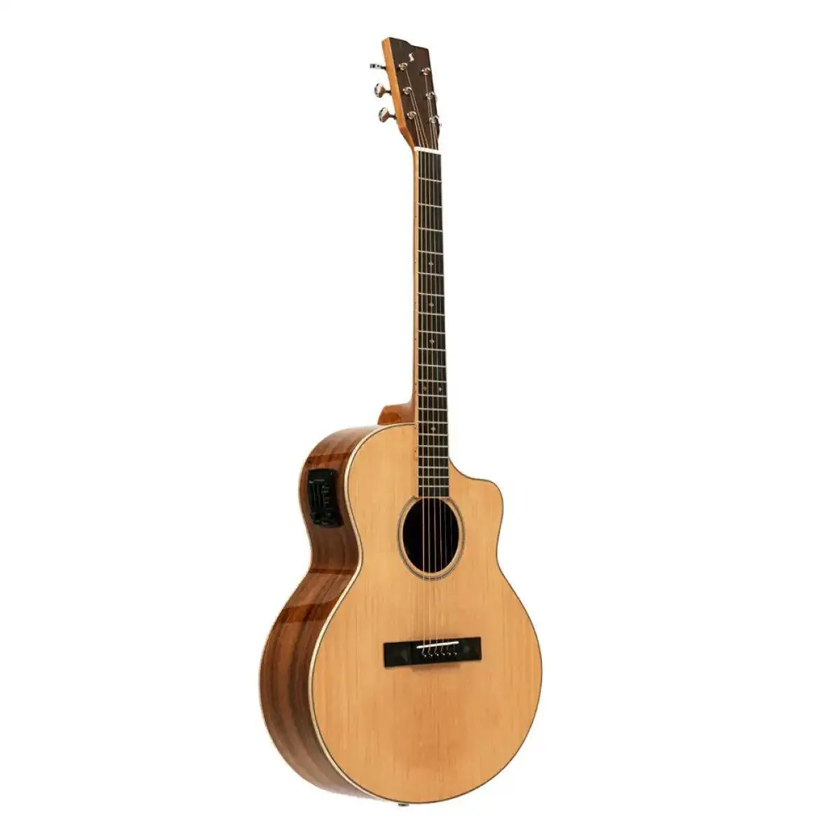Stagg SA45 OCE-AC 45 Series Orchestra Cutaway Acoustic-Electric Guitar - Image 3