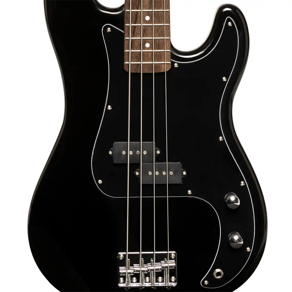 Stagg SBP-30 Standard "P" Electric Bass Guitar - Black - Image 5