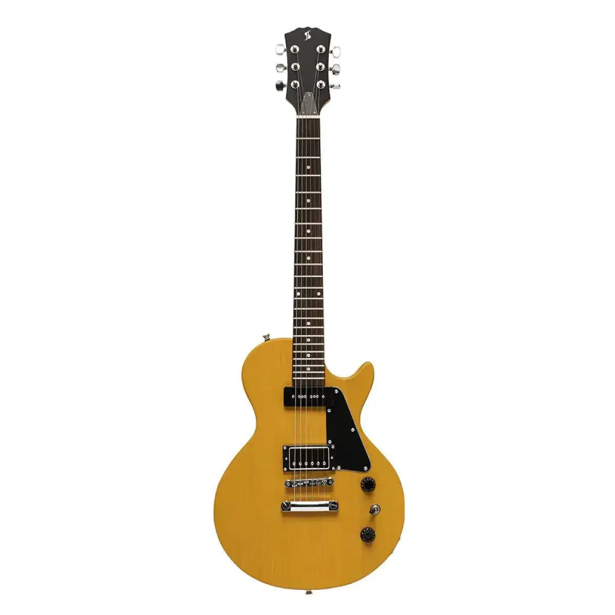 Stagg SEL-HB90 Standard Series Electric Guitar - Vintage Yellow - Image 3