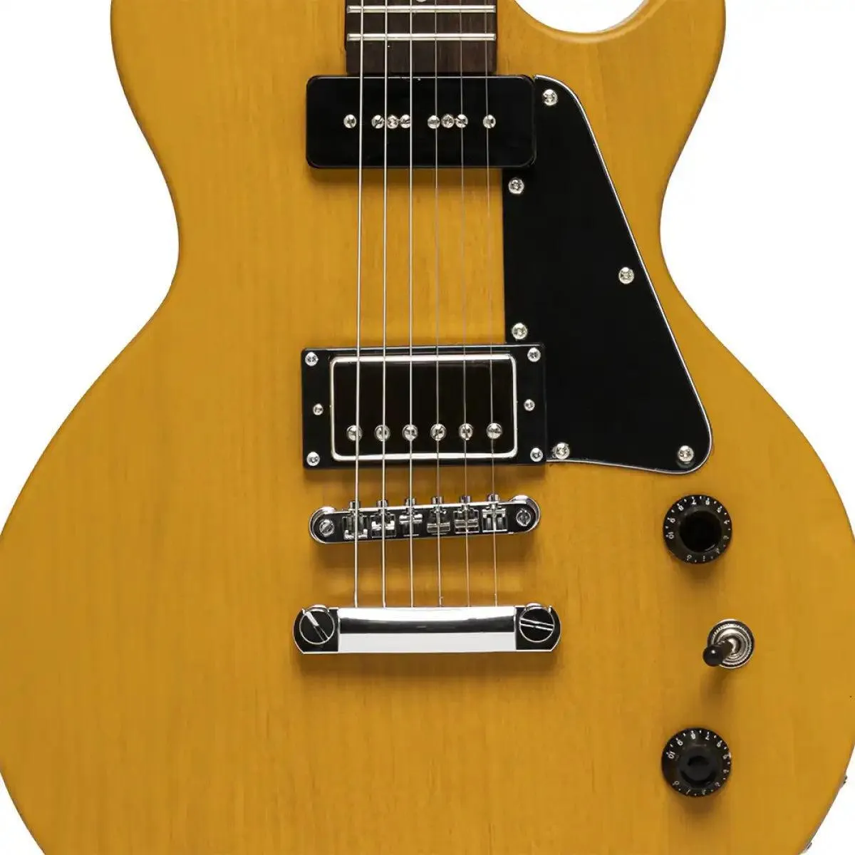 Stagg SEL-HB90 Standard Series Electric Guitar - Vintage Yellow - Image 5