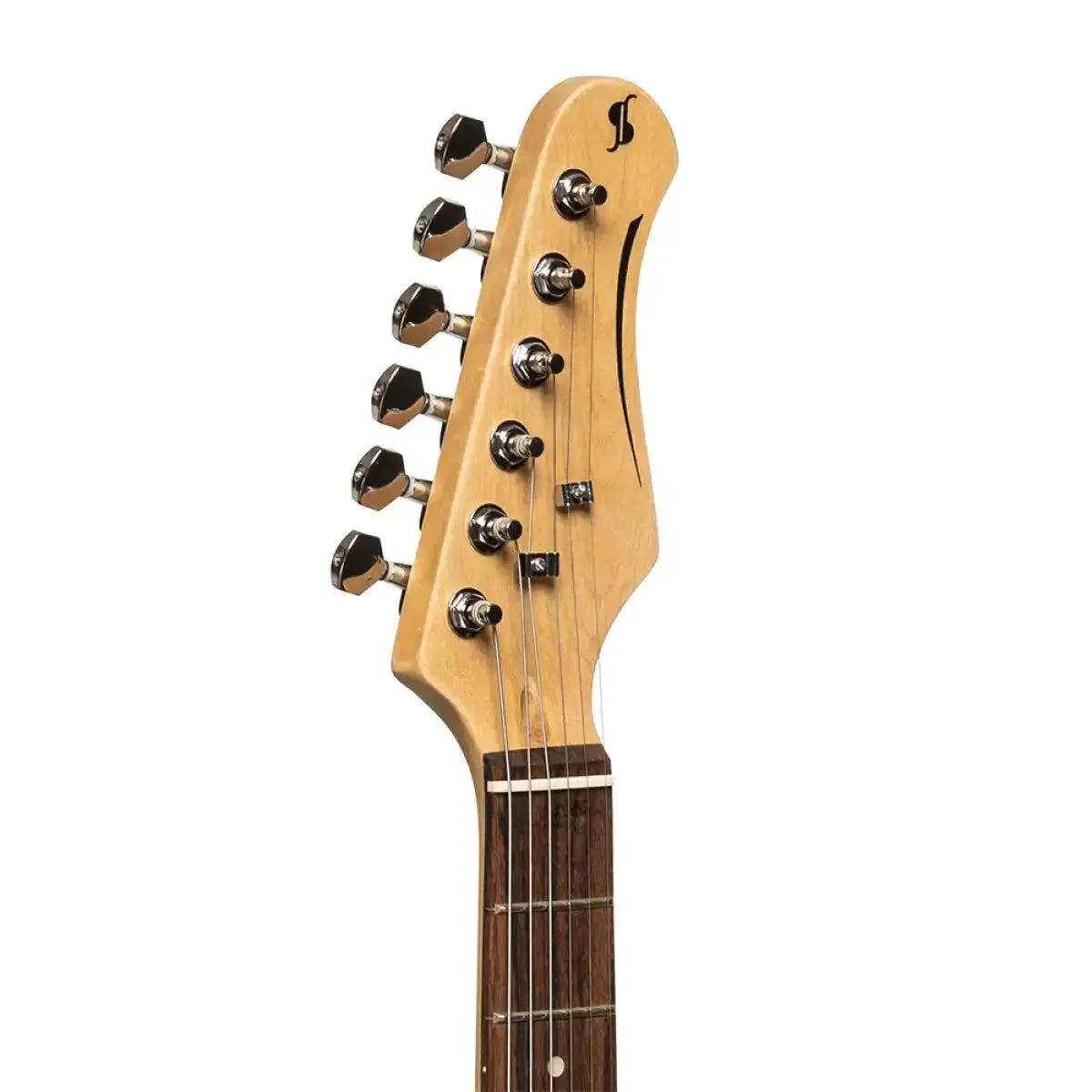 Stagg SES-30 3/4 Standard "S" Electric Guitar - Black Left-Handed - Image 6
