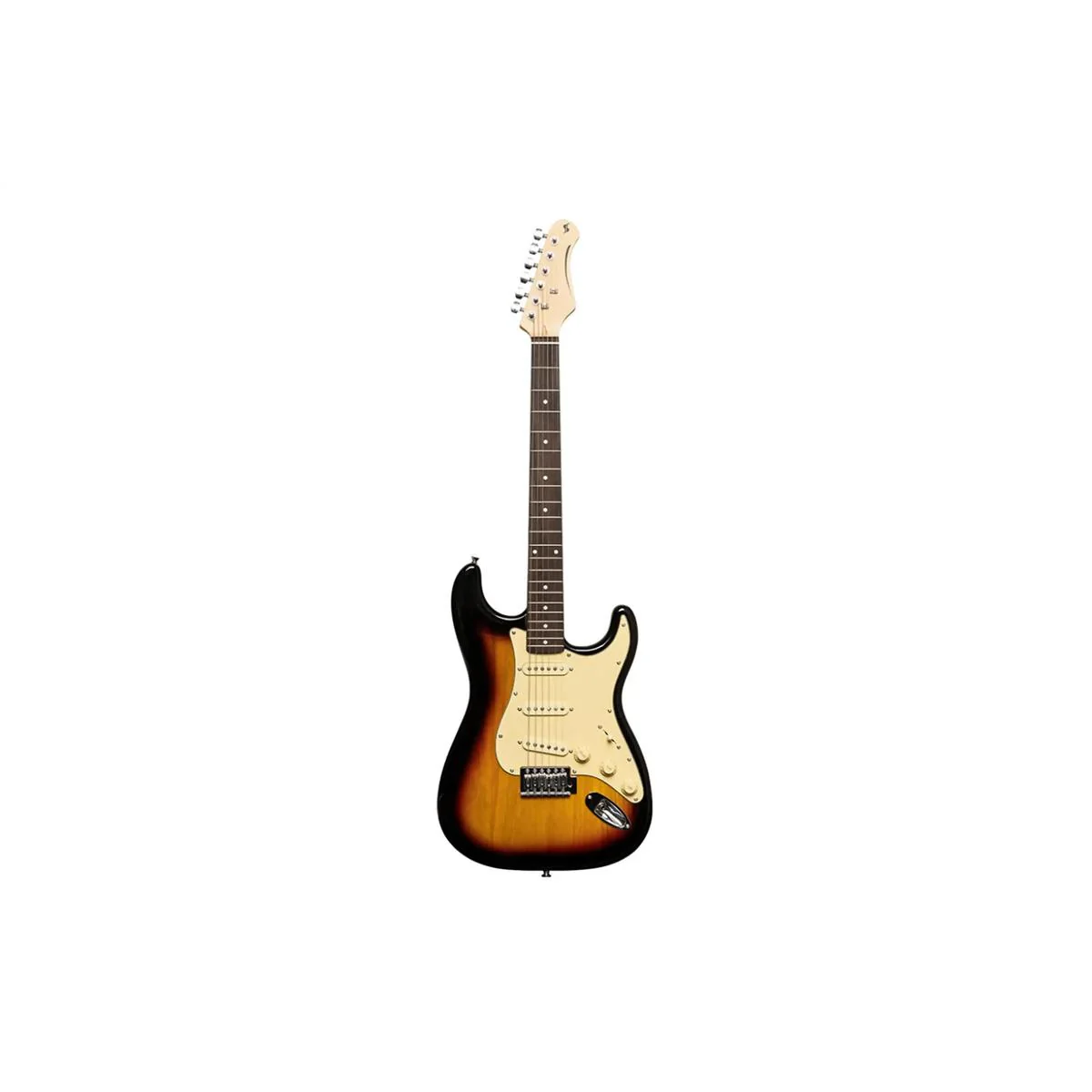 Stagg SES-30-SNB Standard Strat Style Electric Guitar - Sunburst - Image 3