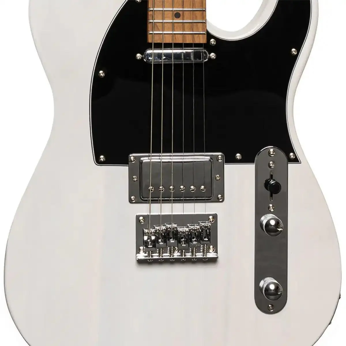 Stagg SET-PLUS WHB Vintage "T" Plus Series Electric Guitar - White - Image 5