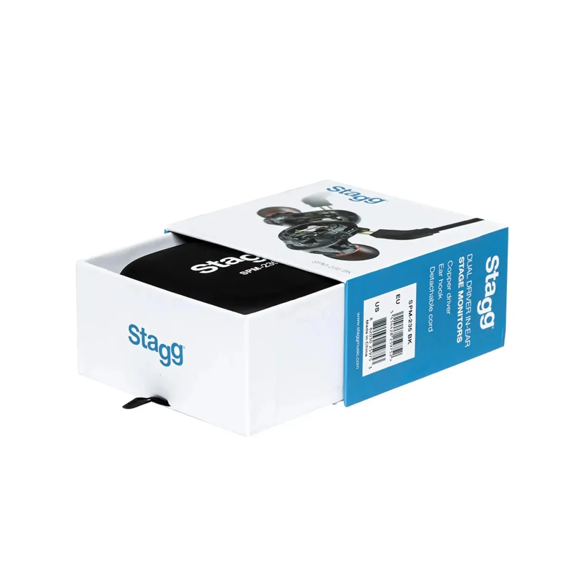 Stagg SPM-235 BK High-Resolution Sound-Isolating In-Ear Monitor - Black - Image 6