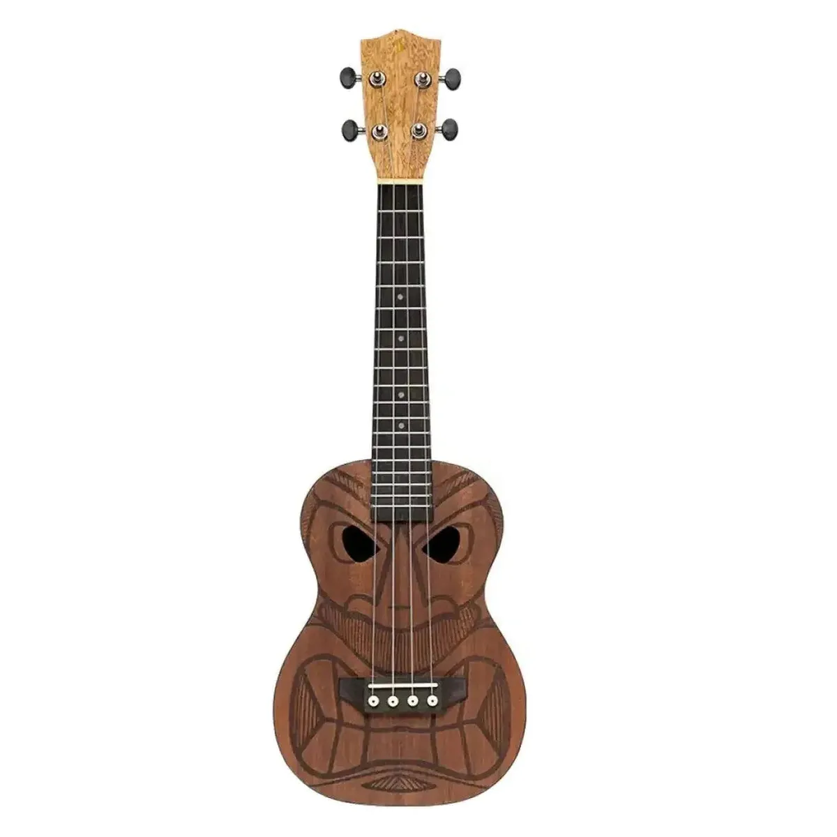 Stagg UC-TIKI-MENA Sapele Tiki Series Concert Ukulele - Image 2