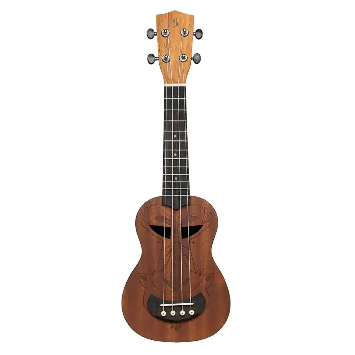 Stagg US-TIKI-AH Sapele Tiki Series Soprano Ukulele - Image 2
