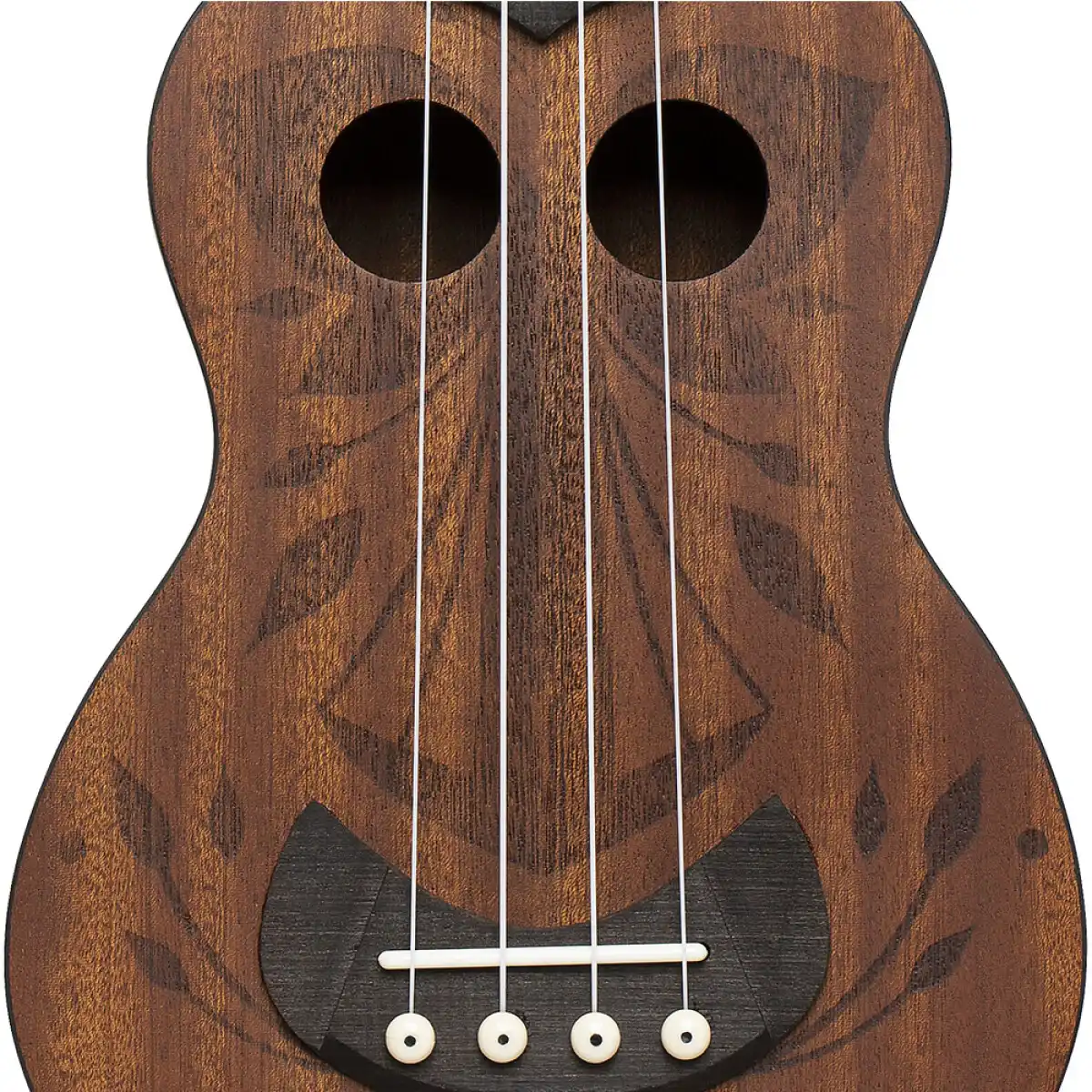 Stagg US-TIKI-OH Sapele Tiki Series Soprano Ukulele - Image 4
