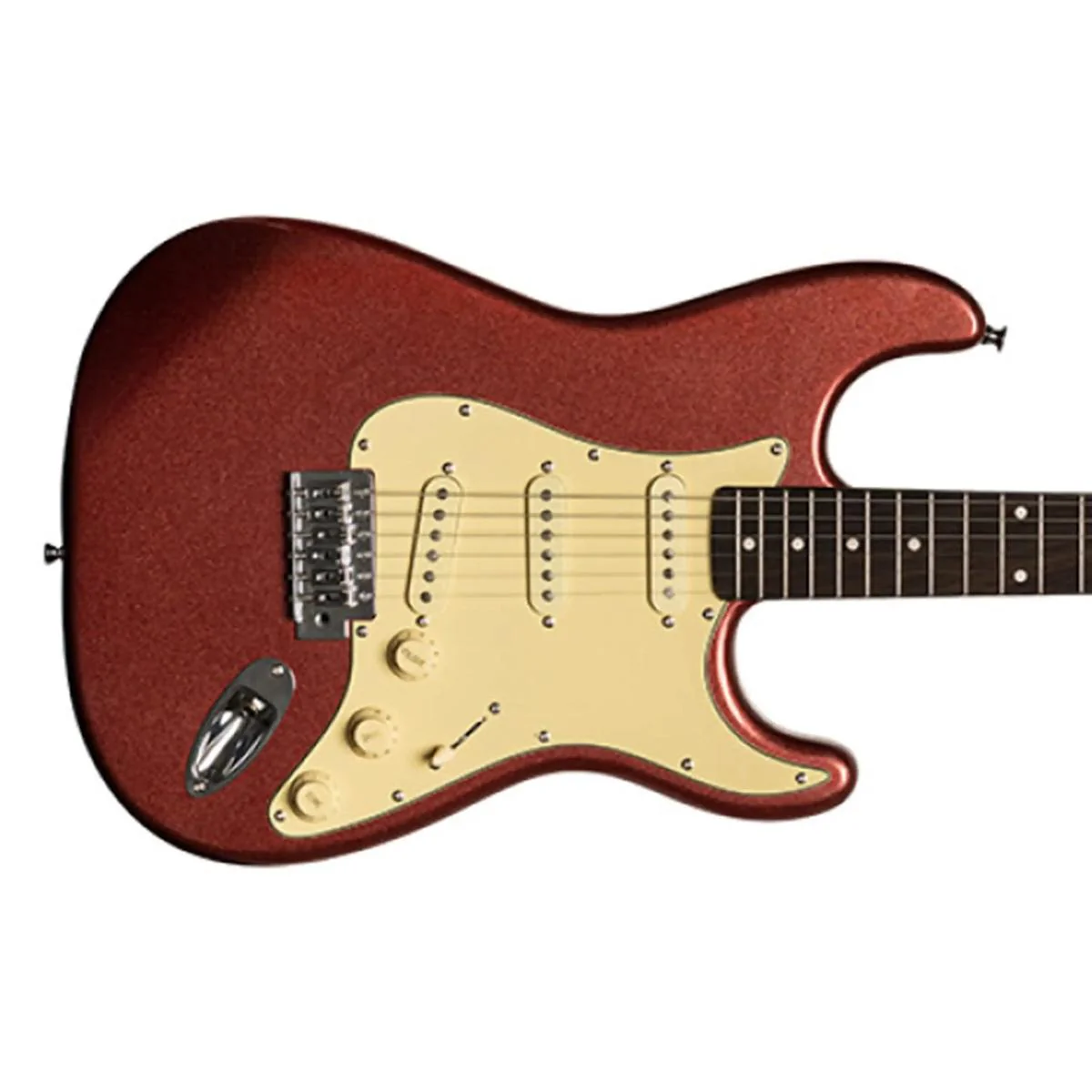 Stagg SES-30 Standard "S" Electric Guitar - Candy Apple Red