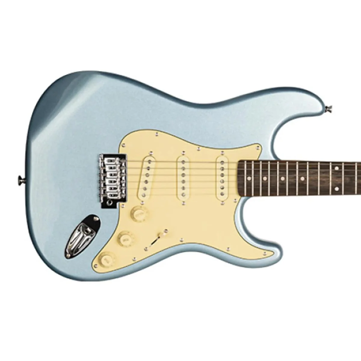 Stagg SES-30 Standard "S" Electric Guitar - Ice Blue Metallic