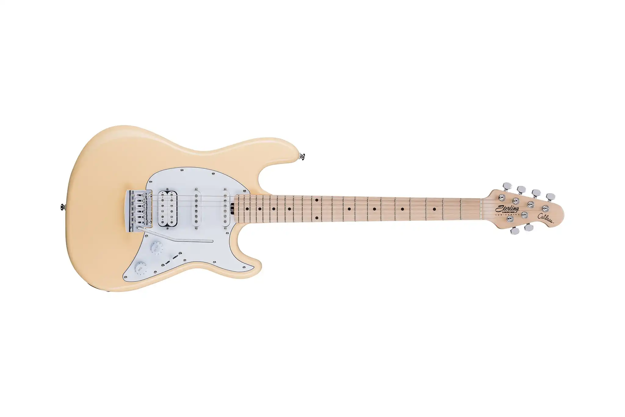 Sterling Music Man CT30HSS Cutlass Vintage Cream Electric Guitar - Image 3