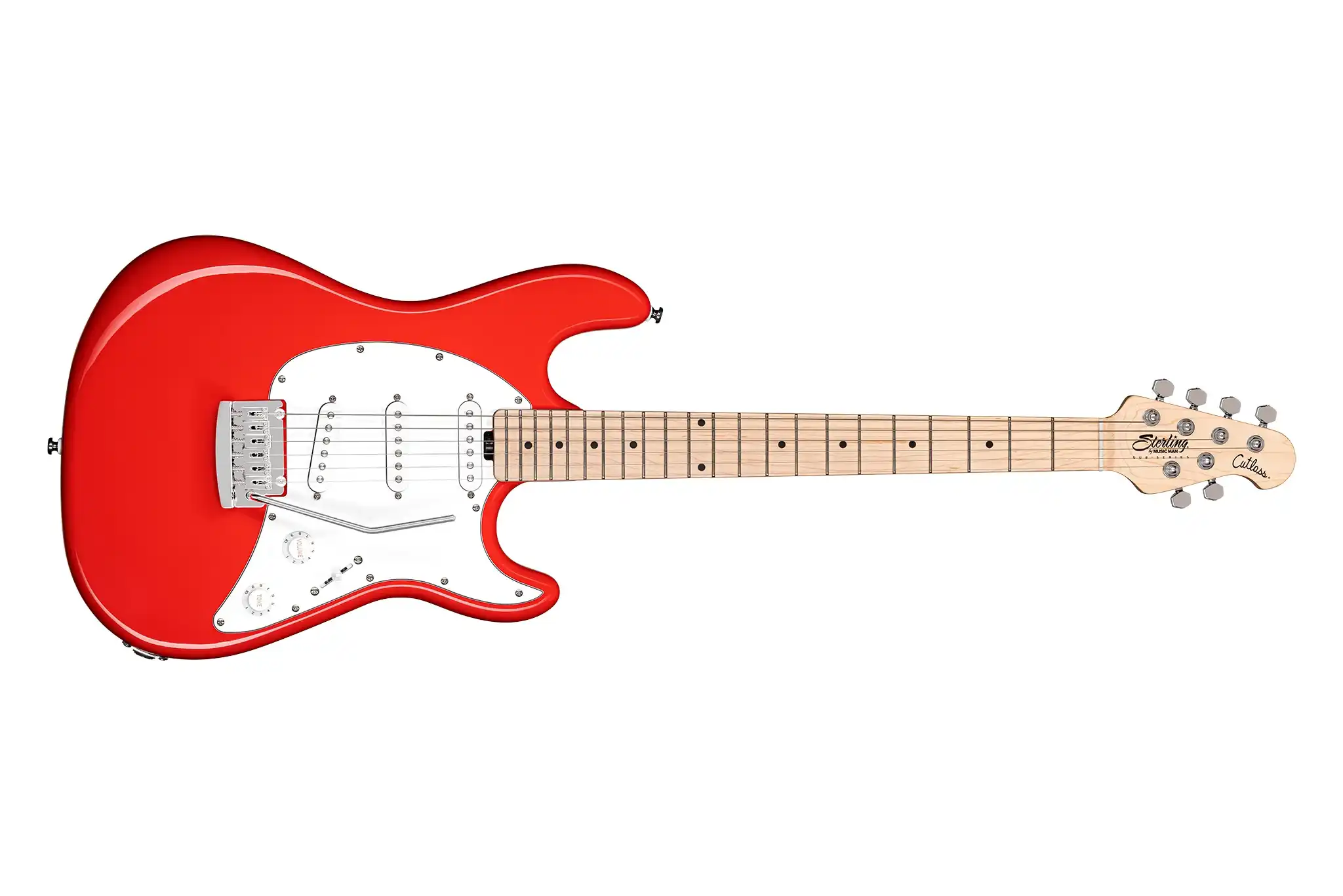 Sterling Music Man CT30SSS Cutlass Fiesta Red Electric Guitar - Image 3