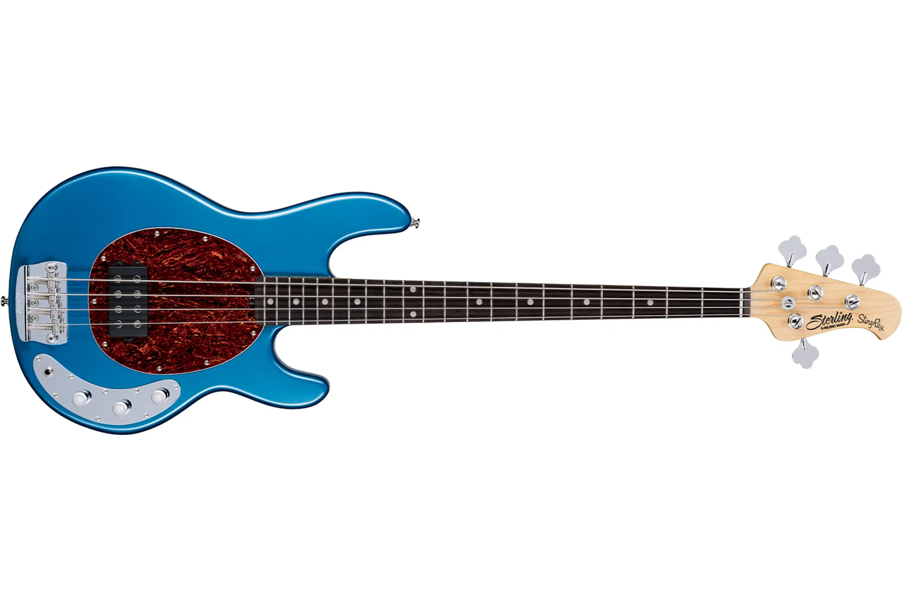 Sterling Music Man StingRay Ray24CA Toluca Lake Blue Electric Bass - Image 2