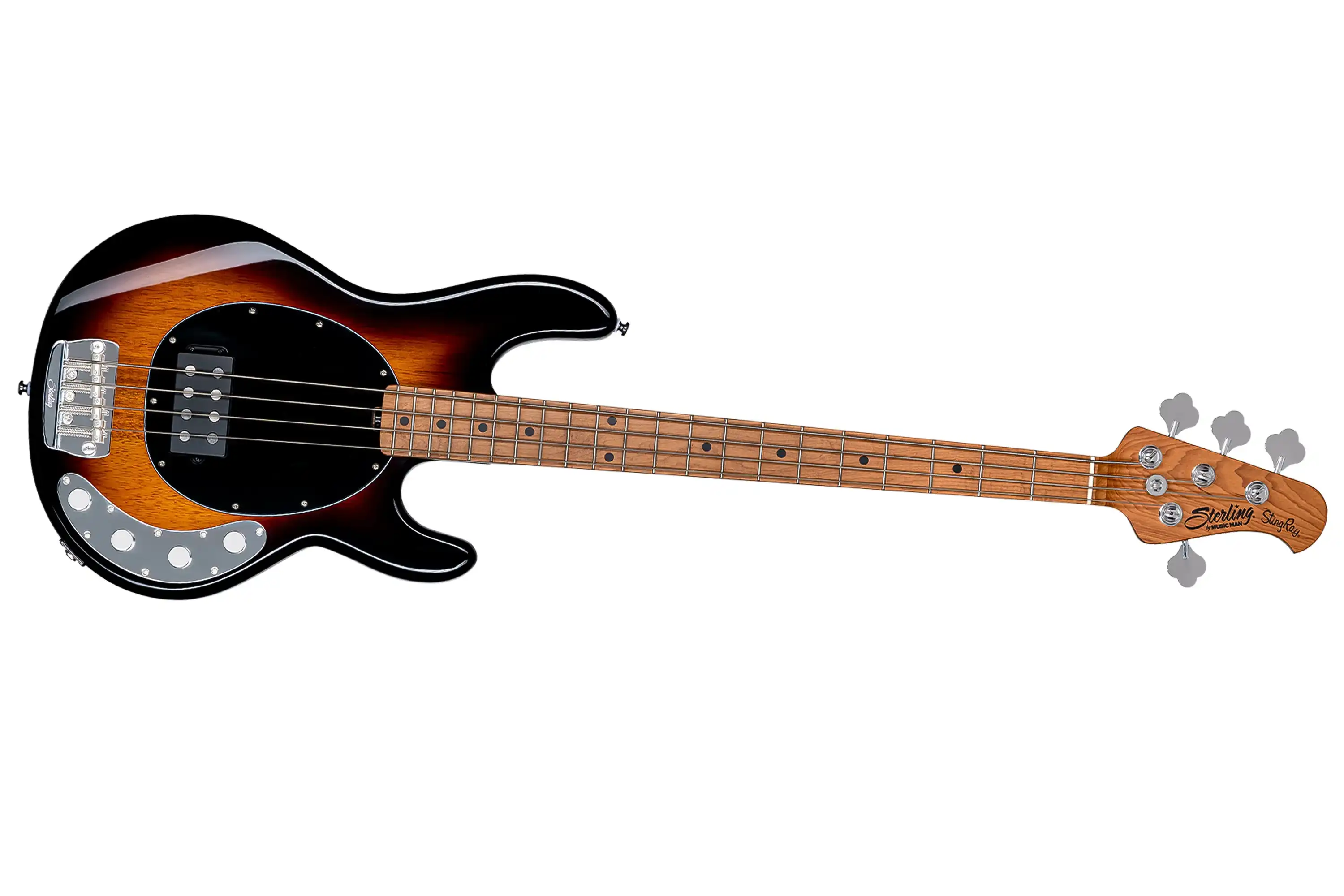 Sterling Music Man StingRay Ray34 Vintage Sunburst Electric Bass - Image 3