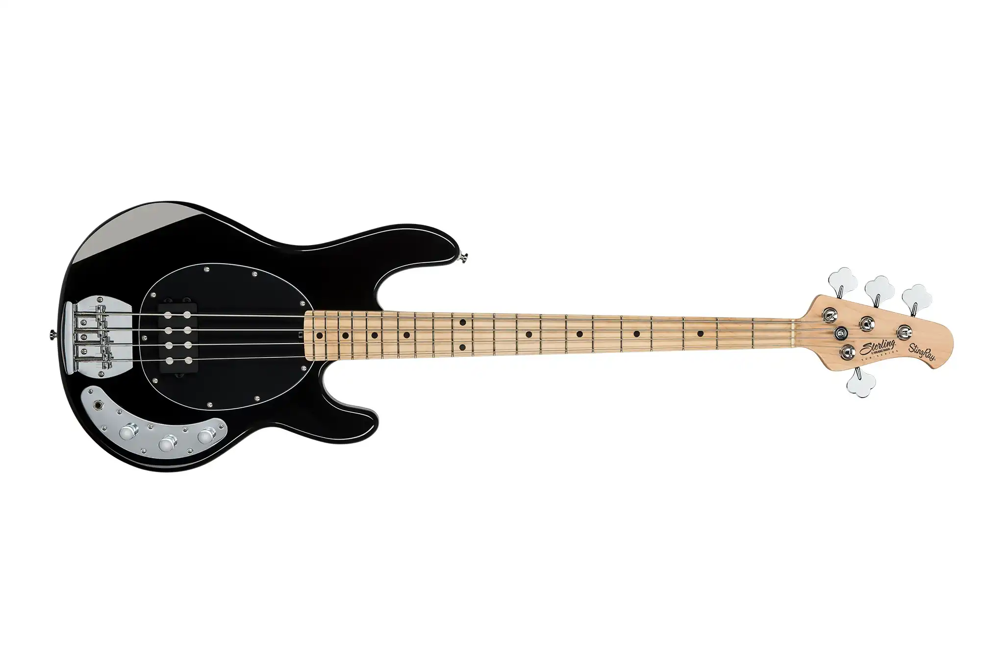 Sterling Music Man StringRay Ray4 Black Electric Bass - Image 3