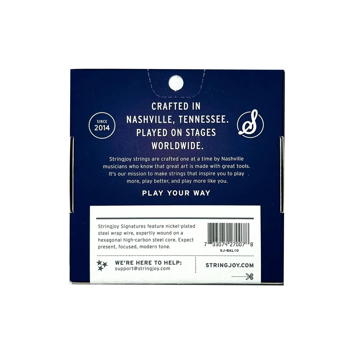 Stringjoy Signatures SJ-BAL10 Nickel Wound Electric Guitar Strings - Balanced Light .010-.048 - Image 2