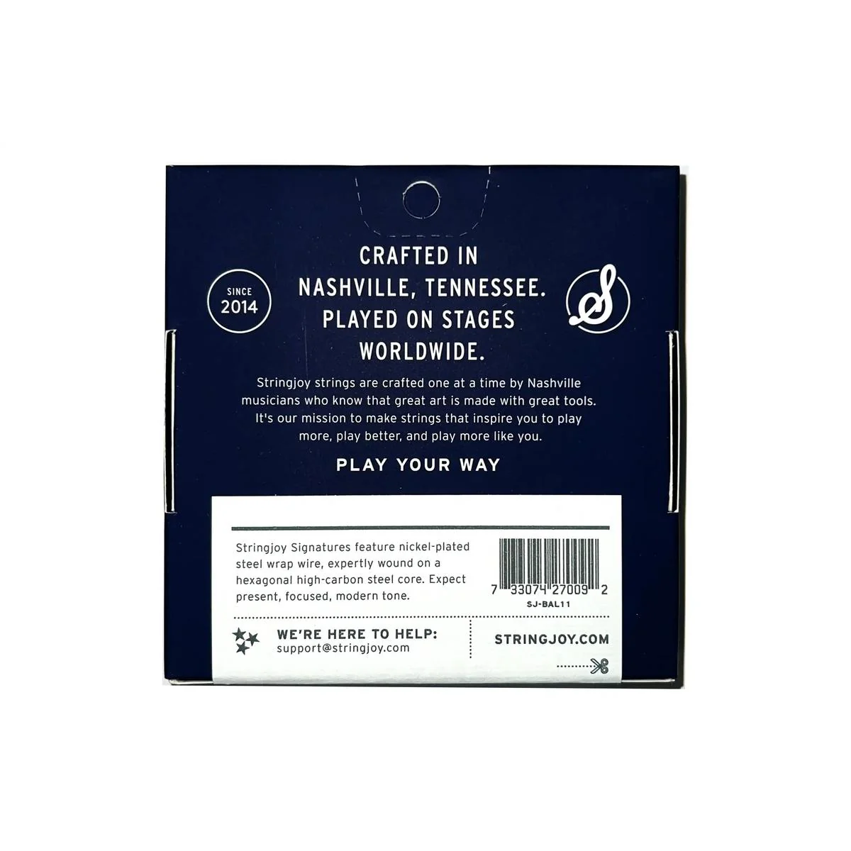 Stringjoy Signatures SJ-BAL11 Nickel Wound Electric Guitar Strings - Balanced Medium .011-.050 - Image 2