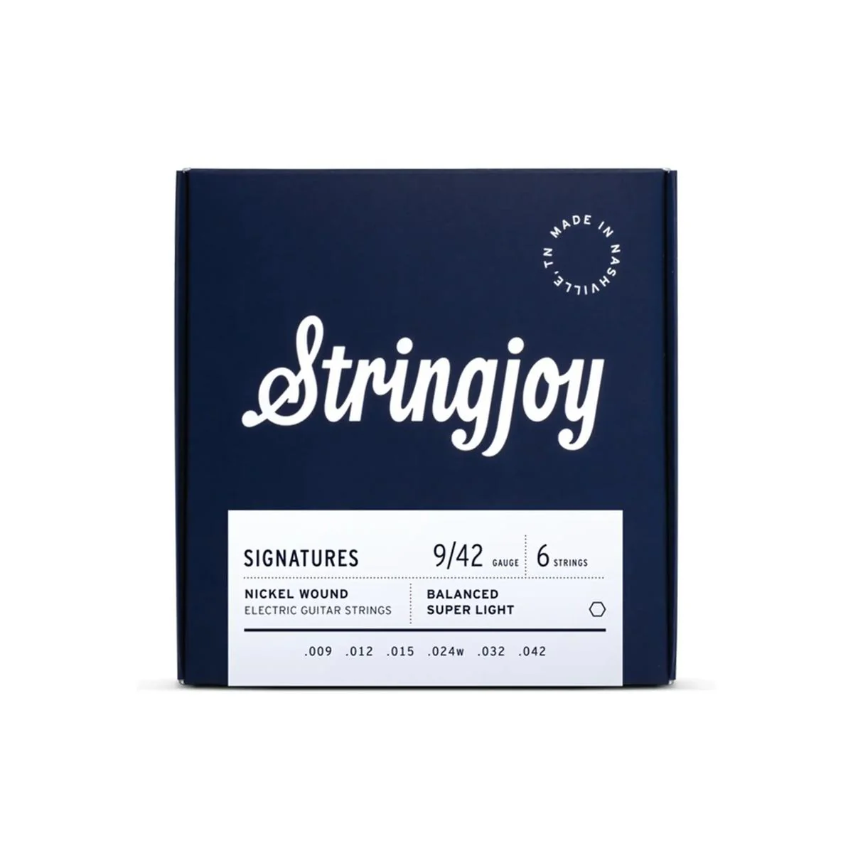 Stringjoy Signatures SJ-BAL9 Nickel Wound Electric Guitar Strings - Balanced Super Light .009-.042