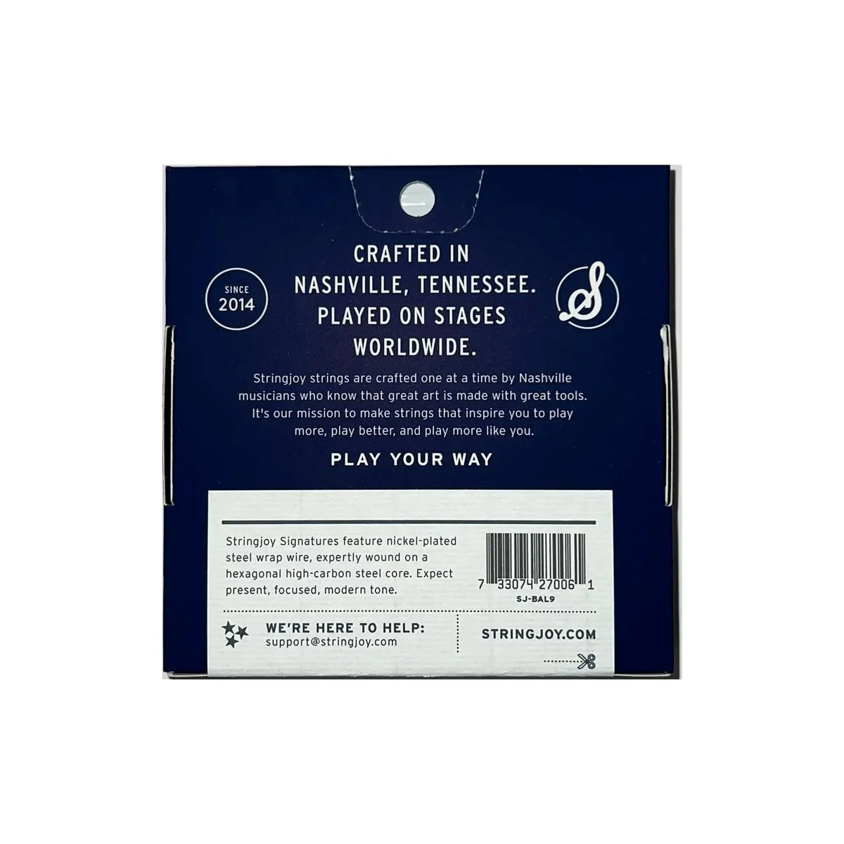 Stringjoy Signatures SJ-BAL9 Nickel Wound Electric Guitar Strings - Balanced Super Light .009-.042 - Image 2