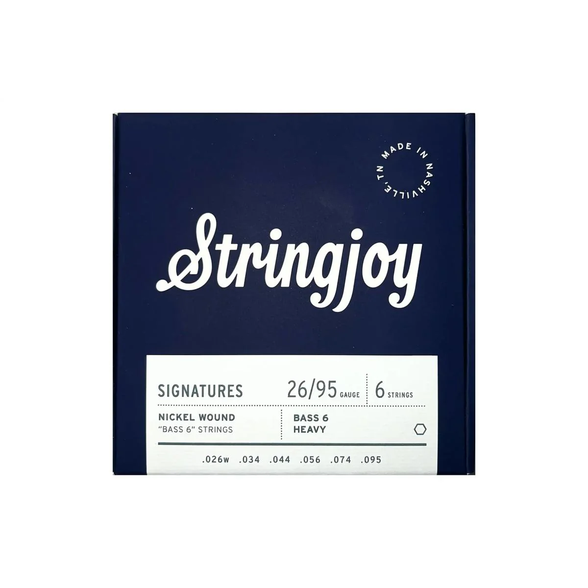 Stringjoy Signatures SJ-BV12695 Nickel Wound Bass VI Guitar Strings - Balanced Heavy .026-.095